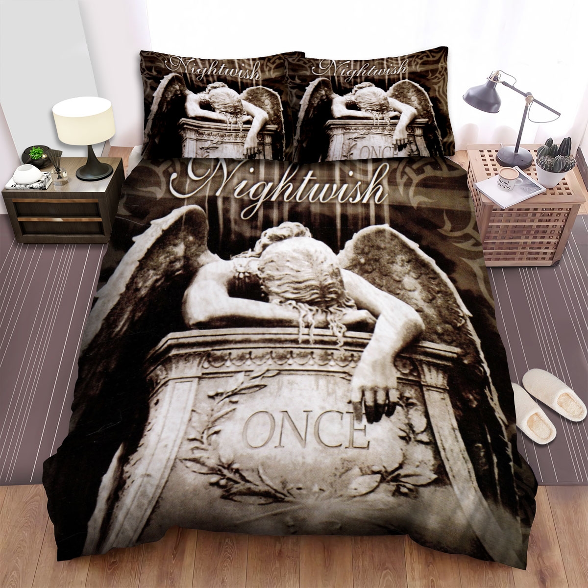 Nightwish Band Once Bed Sheets Spread Duvet Cover Bedding Set - Unique Anime Apparel for Fans