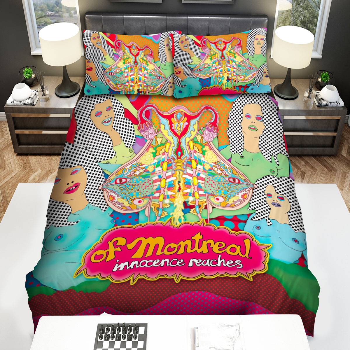 Of Montreal Innocent Reaches Bed Sheets Spread Duvet Cover Bedding Set - Unique Anime Apparel for Fans