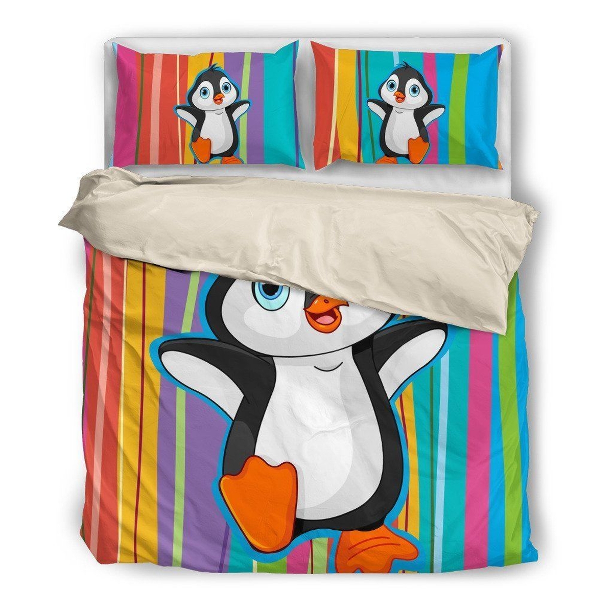 Penguin Bed Sheets Spread Duvet Cover Bedding Set - Unique Anime Apparel for Fans