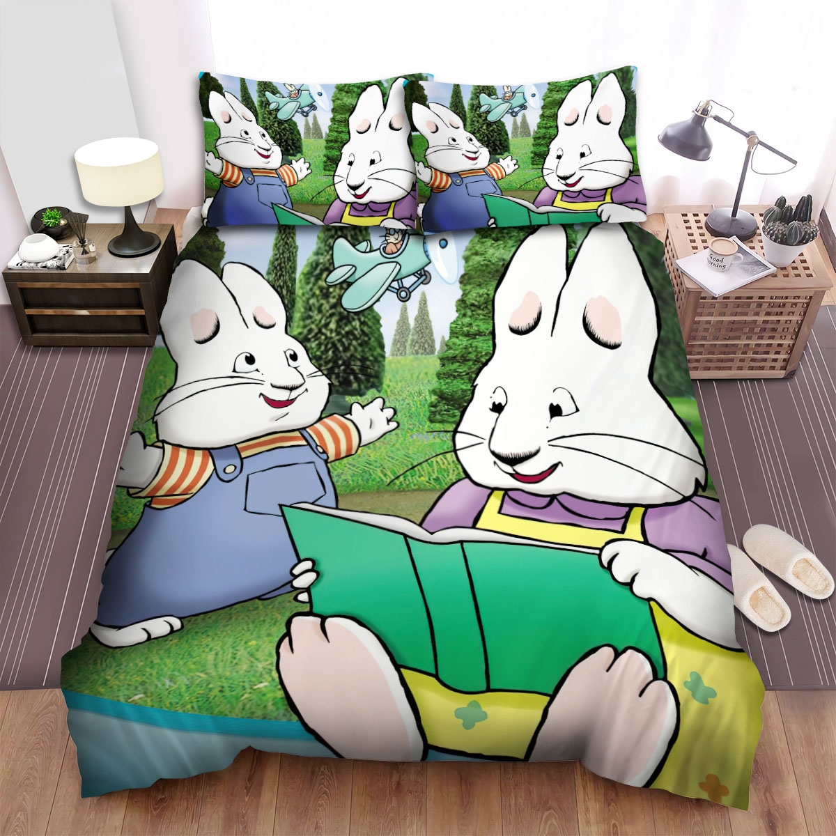 Playtime With Max & Ruby Bed Sheets Spread Duvet Cover Bedding Set - Unique Anime Apparel for Fans