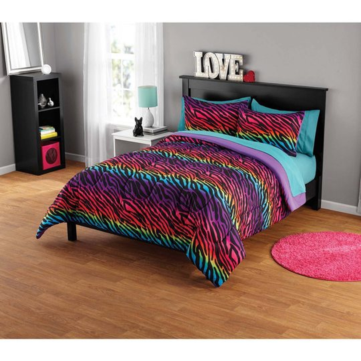 Rainbow Zebra Bedding Sets (Duvet Cover &amp Pillow Cases) - Unique Anime Apparel for Fans
