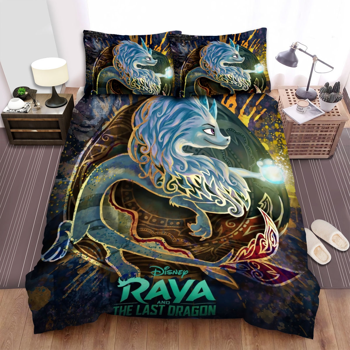 Raya And The Last Dragon (2021) Poster Movie Poster Bed Sheets Spread Duvet Cover Bedding Set Ver 8 - Unique Anime Apparel for Fans