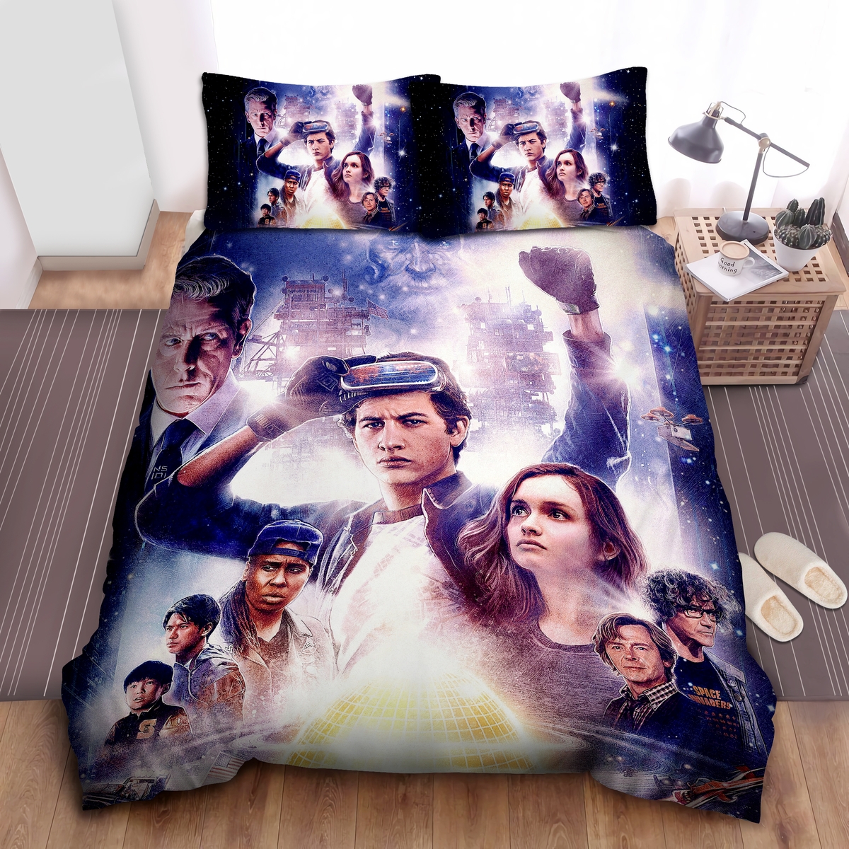 Ready Player One Original Art Poster Bed Sheets Spread Duvet Cover Bedding Set - Unique Anime Apparel for Fans