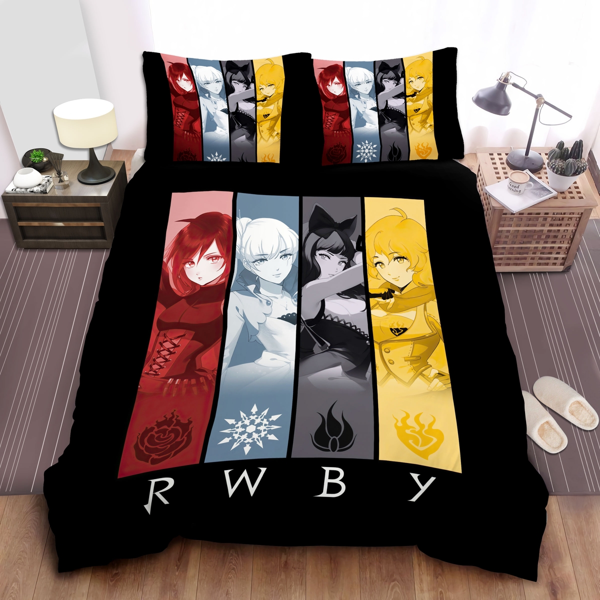 Rwby Colourful Bed Sheets Spread Duvet Cover Bedding Set - Unique Anime Apparel for Fans