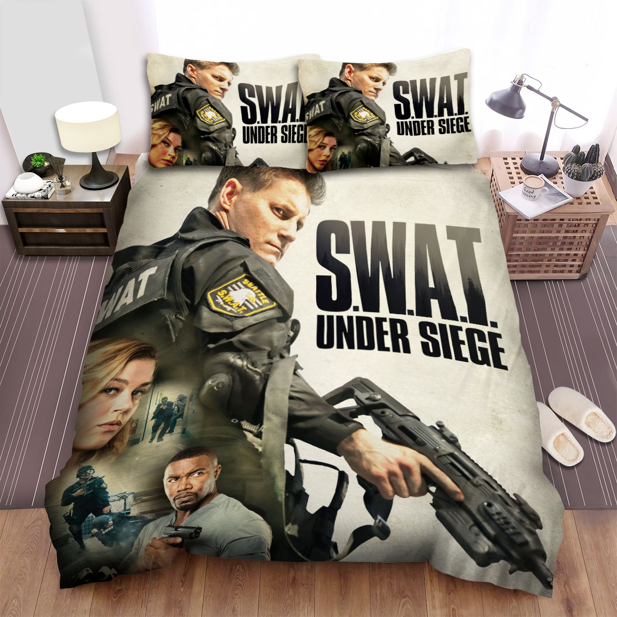 S.W.A.T. (2017) Movie Poster Ver 4 Bed Sheets Spread Duvet Cover Bedding Set - Unique Anime Apparel for Fans