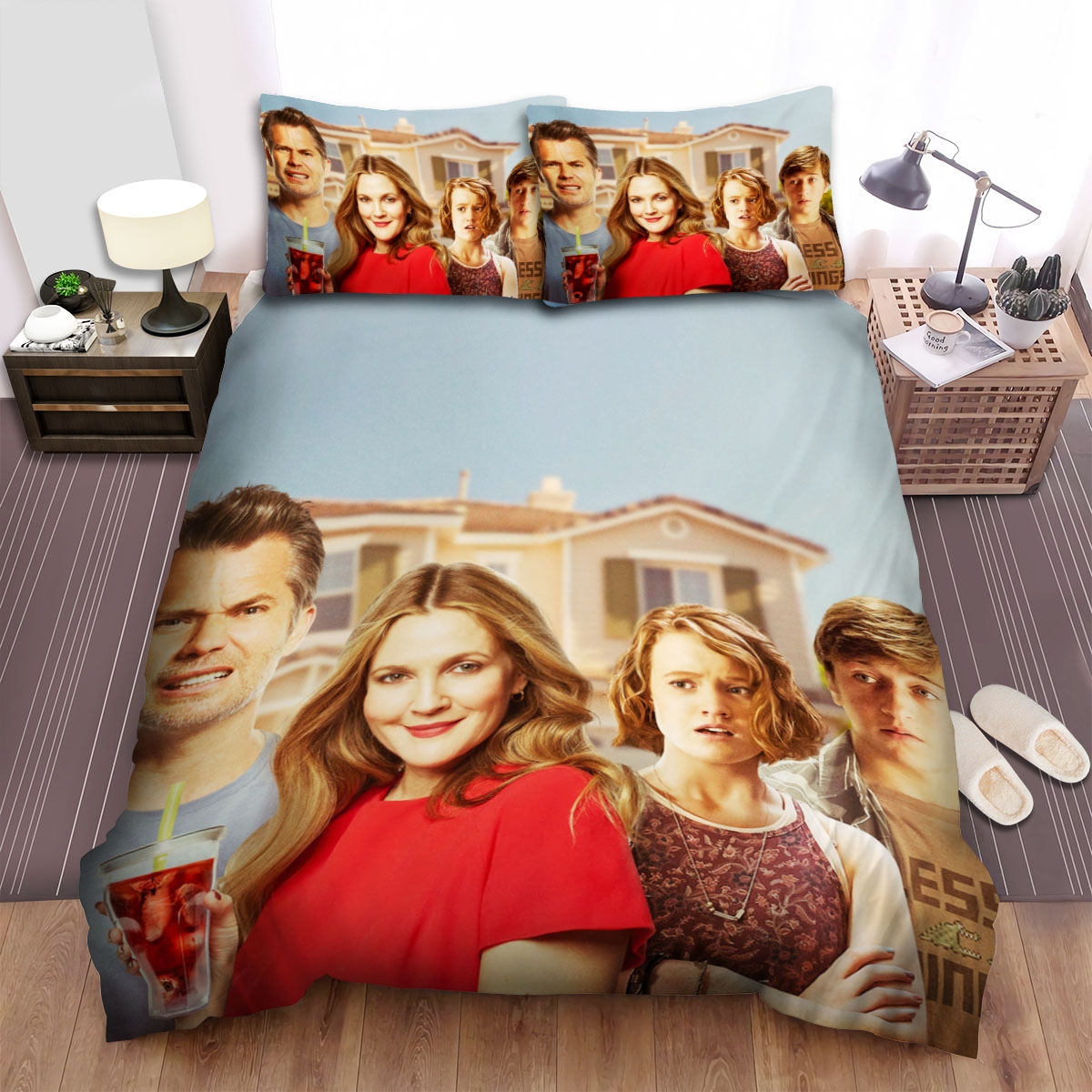 Santa Clarita Diet (2017-2019) Wallpaper Movie Poster Bed Sheets Spread Duvet Cover Bedding Set - Unique Anime Apparel for Fans