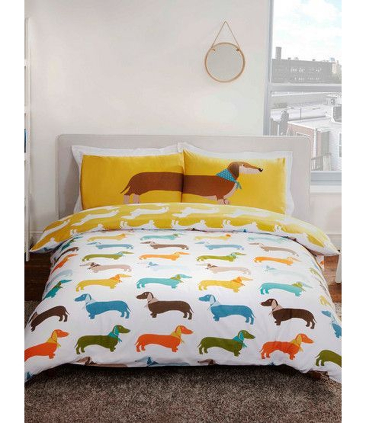 Sausage Dog Bed Sheets Spread Duvet Cover Bedding Set - Unique Anime Apparel for Fans