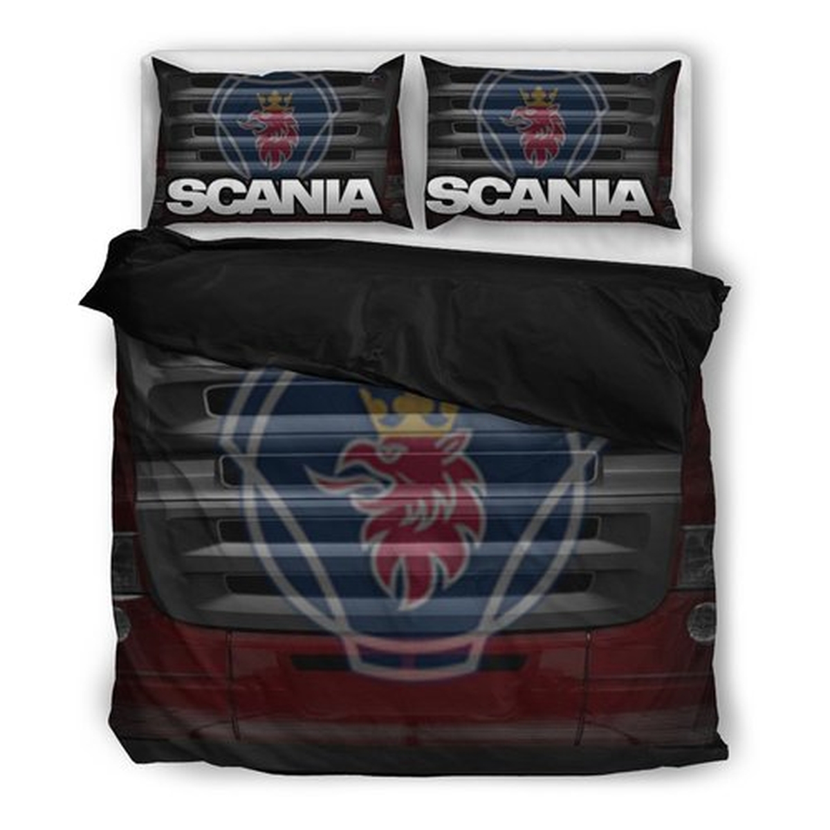 Scania 3d Duvet Cover Bedding Set - Unique Anime Apparel for Fans