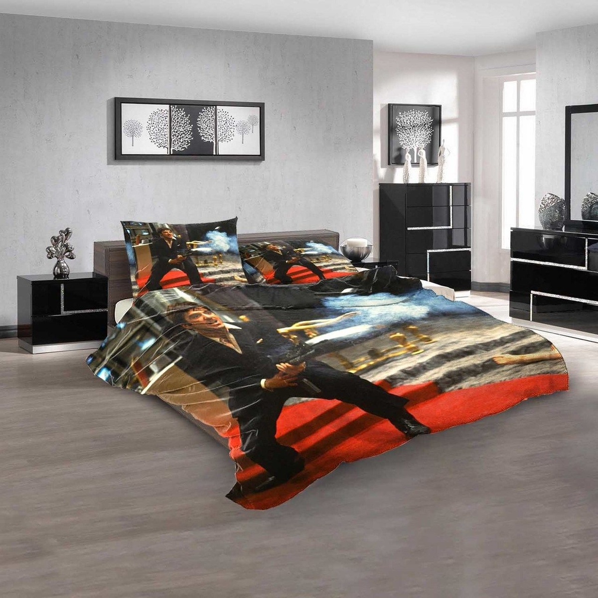 Scarface 3d Bedding Set kpw004 - Unique Anime Apparel for Fans