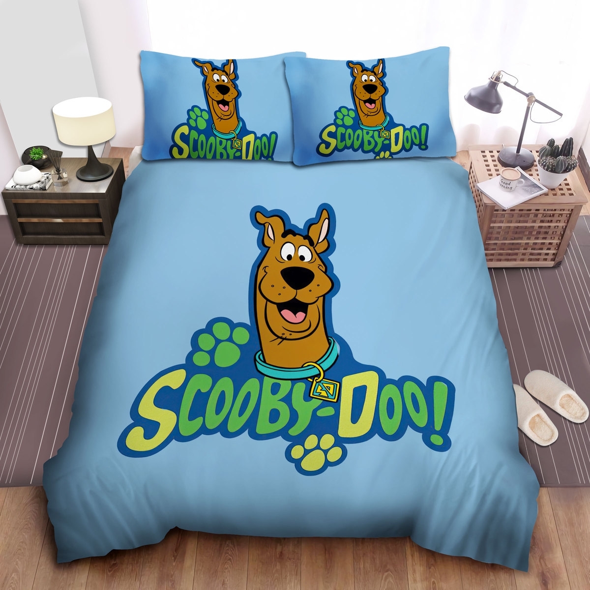 Scooby Doo Movies Beautiful Collar Bed Sheets Spread Duvet Cover Bedding Set - Unique Anime Apparel for Fans