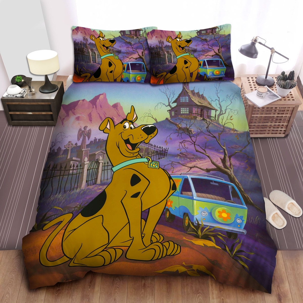 Scooby Doo Movies Scooby Doo And The Mysterious Land Bed Sheets Spread Duvet Cover Bedding Set - Unique Anime Apparel for Fans