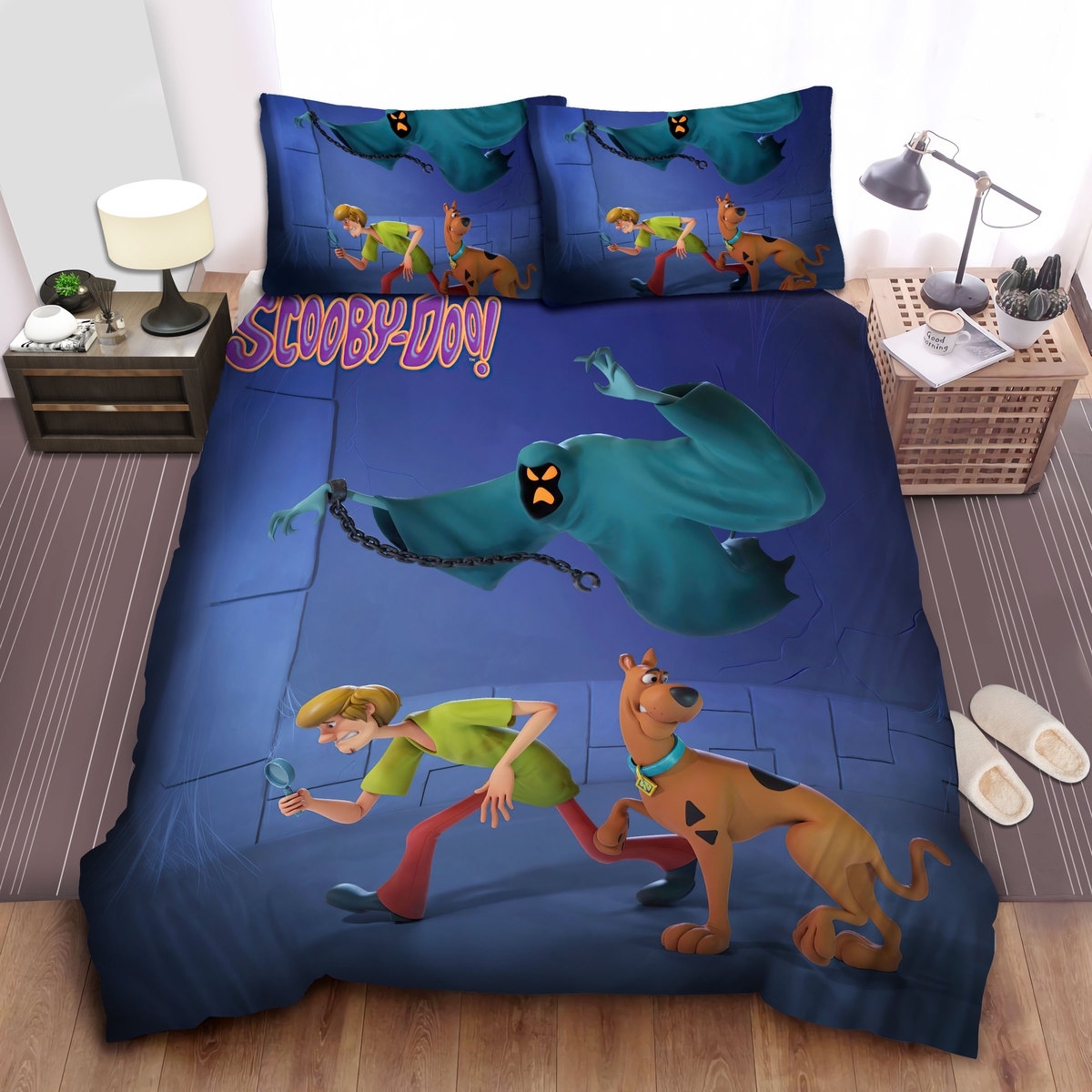 Scooby Doo Movies The Ghost Above You Bed Sheets Spread Duvet Cover Bedding Settomb - Unique Anime Apparel for Fans