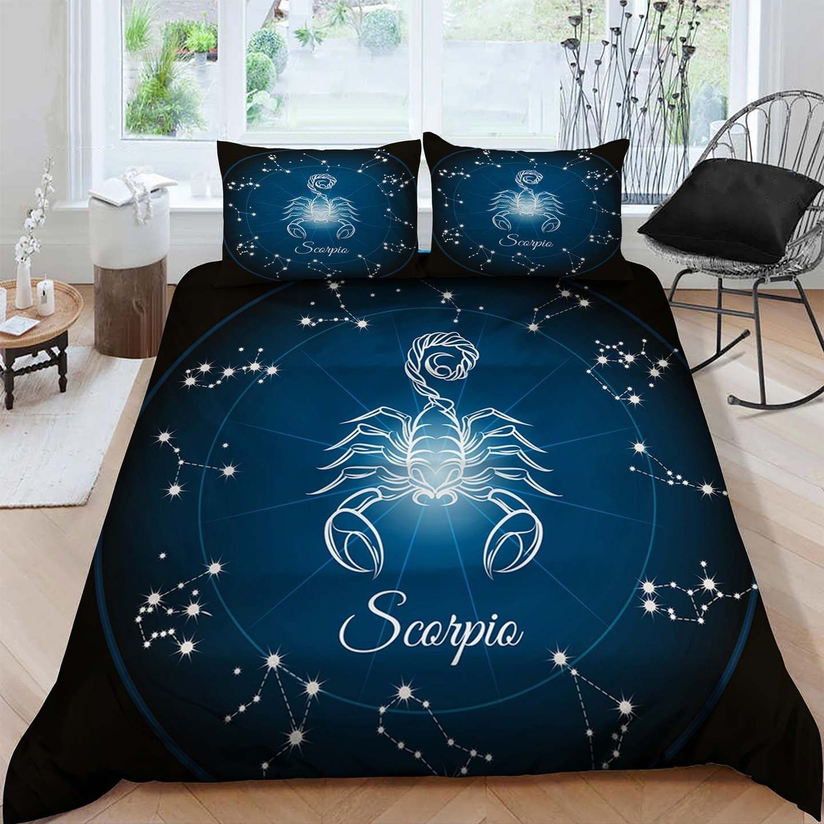 Scorpio Bed Sheets Spread Duvet Cover Bedding Set - Unique Anime Apparel for Fans
