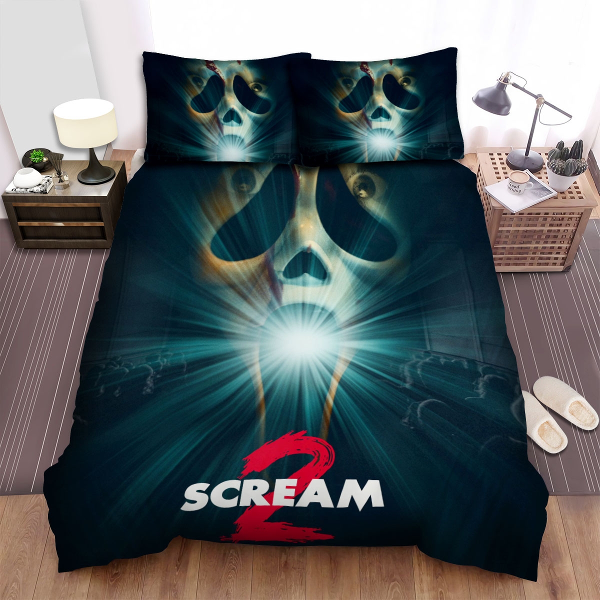 Scream 2 Light Bed Sheets Spread Duvet Cover Bedding Set - Unique Anime Apparel for Fans