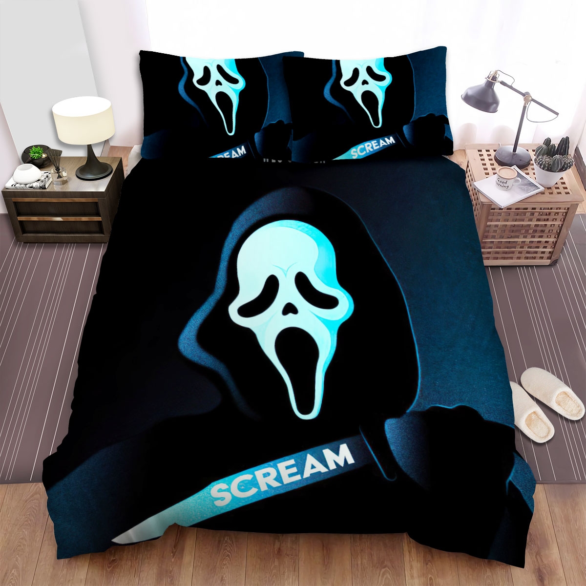 Scream Icon Bed Sheets Spread Duvet Cover Bedding Set - Unique Anime Apparel for Fans