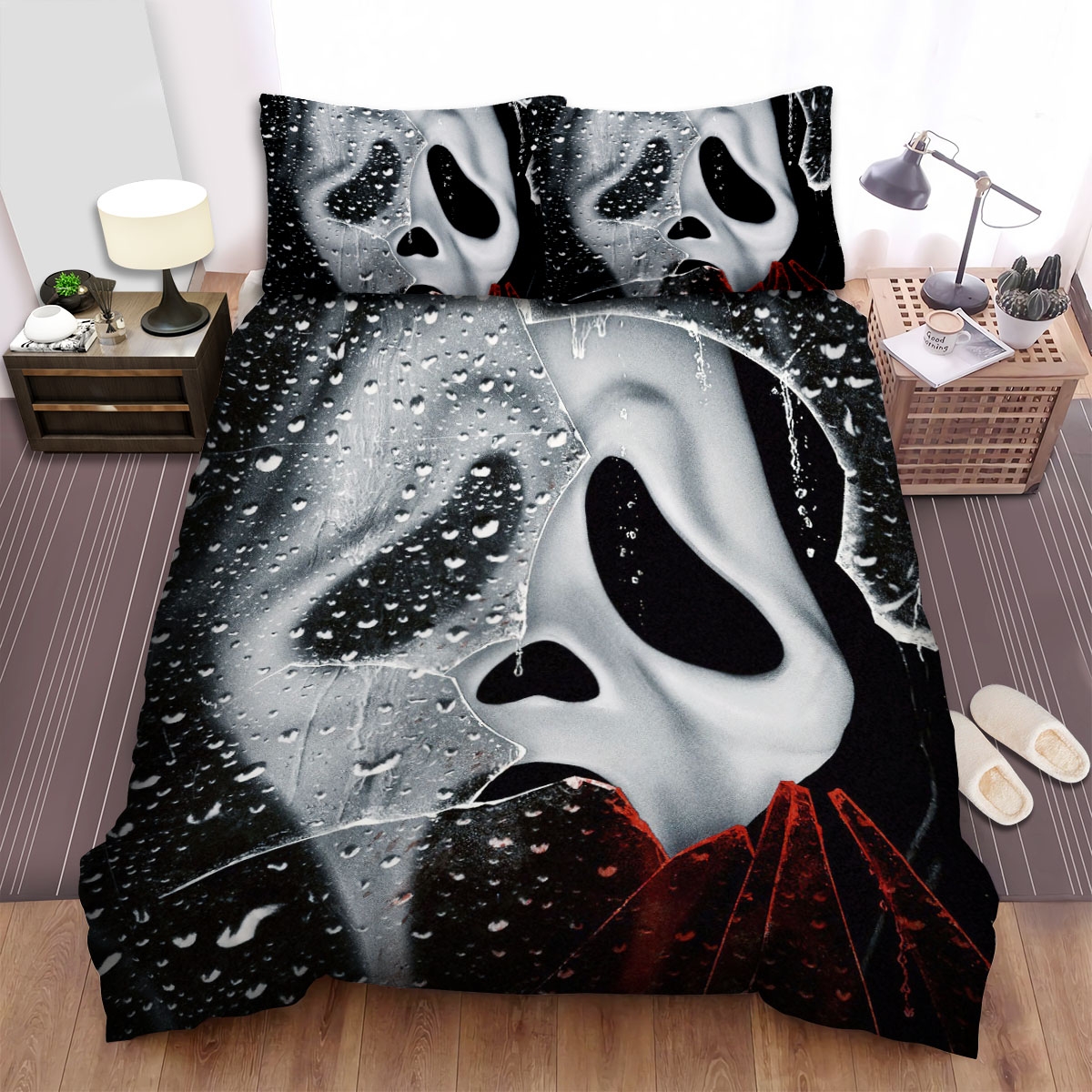 Scream The Tv Series (2015-2019) Movie Poster 2 Bed Sheets Spread Duvet Cover Bedding Set - Unique Anime Apparel for Fans
