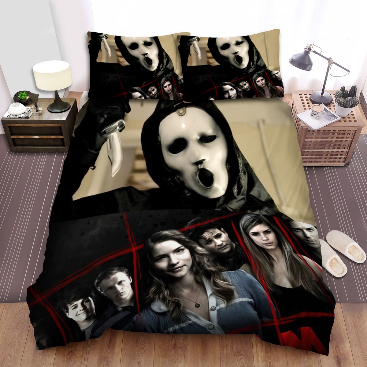 Scream The Tv Series (2015-2019) Poster Movie Poster Bed Sheets Spread Duvet Cover Bedding Set Ver 1 - Unique Anime Apparel for Fans