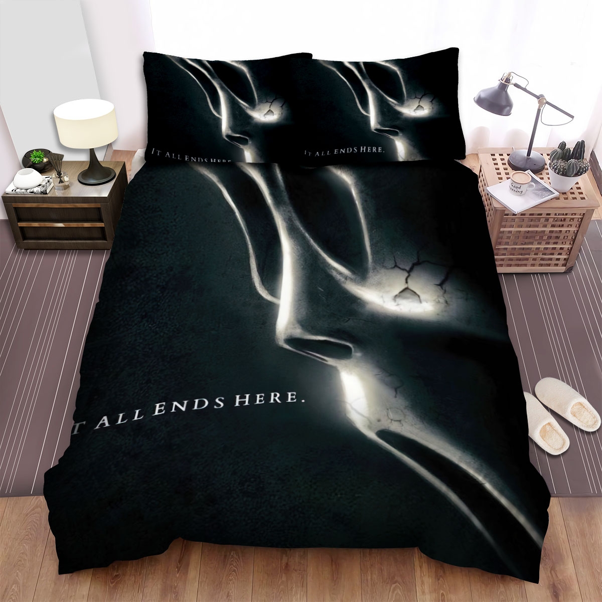 Scream The Tv Series (2015-2019 It All Ends Here) Movie Poster Bed Sheets Spread Duvet Cover Bedding Set - Unique Anime Apparel for Fans