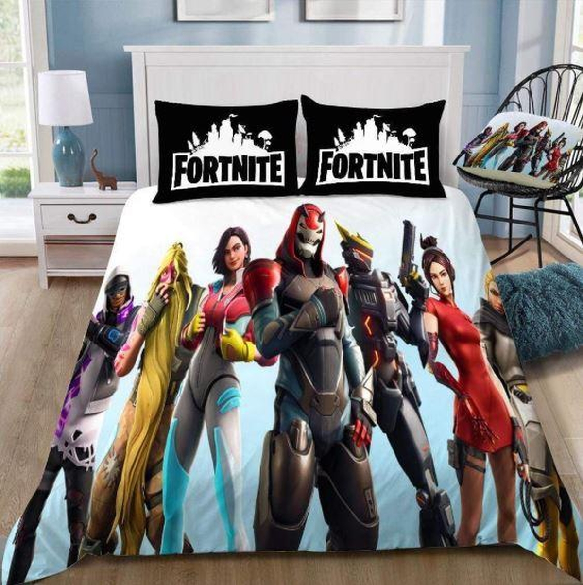 Season 9 Team 2 Fortnite Gamer Bedding Set (Duvet Cover & Pillow Cases) - Unique Anime Apparel for Fans