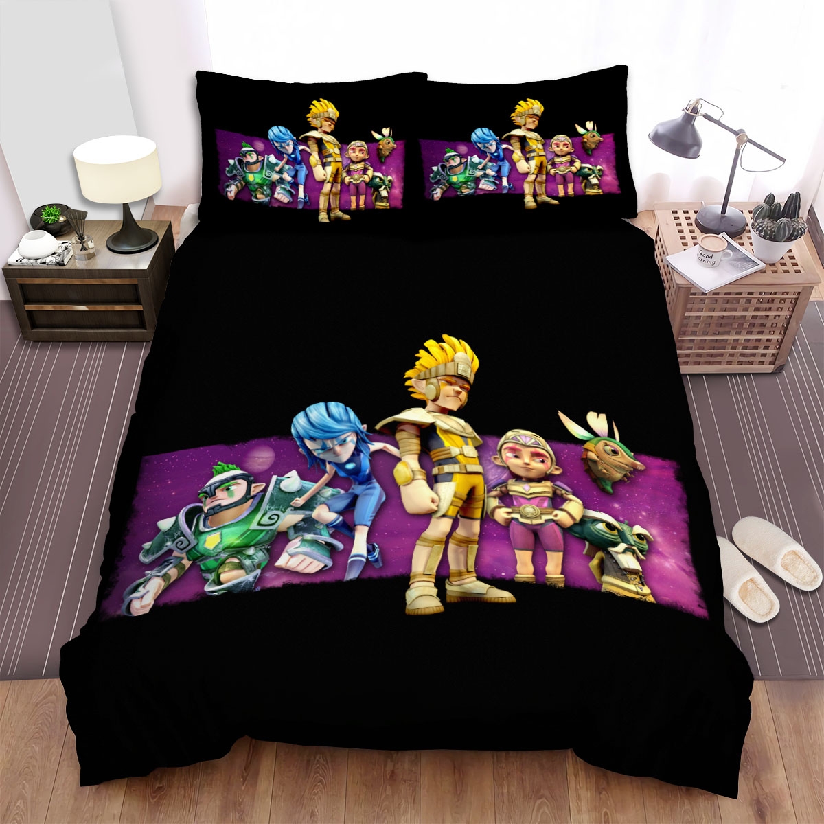 Sendokai Champions All Warriors Bed Sheets Spread Duvet Cover Bedding Set - Unique Anime Apparel for Fans