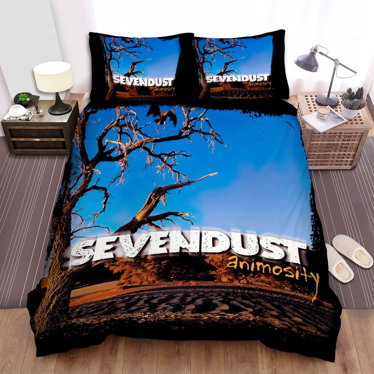 Sevendust Animosity Bed Sheets Spread Duvet Cover Bedding Set - Unique Anime Apparel for Fans