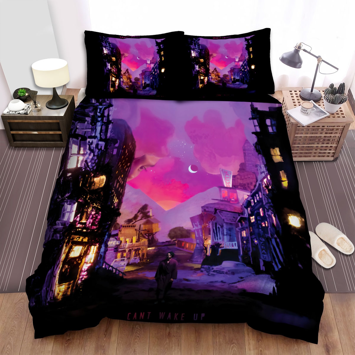 Shakey Graves Album Can't Wake Up Bed Sheets Spread Comforter Duvet Cover Bedding Set - Unique Anime Apparel for Fans