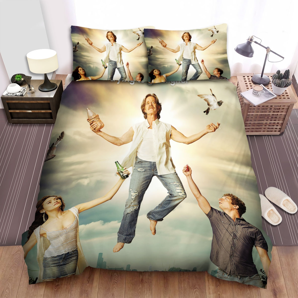 Shameless (2004-2013) Trying To Get Higher Movie Poster Bed Sheets Spread Duvet Cover Bedding Set - Unique Anime Apparel for Fans