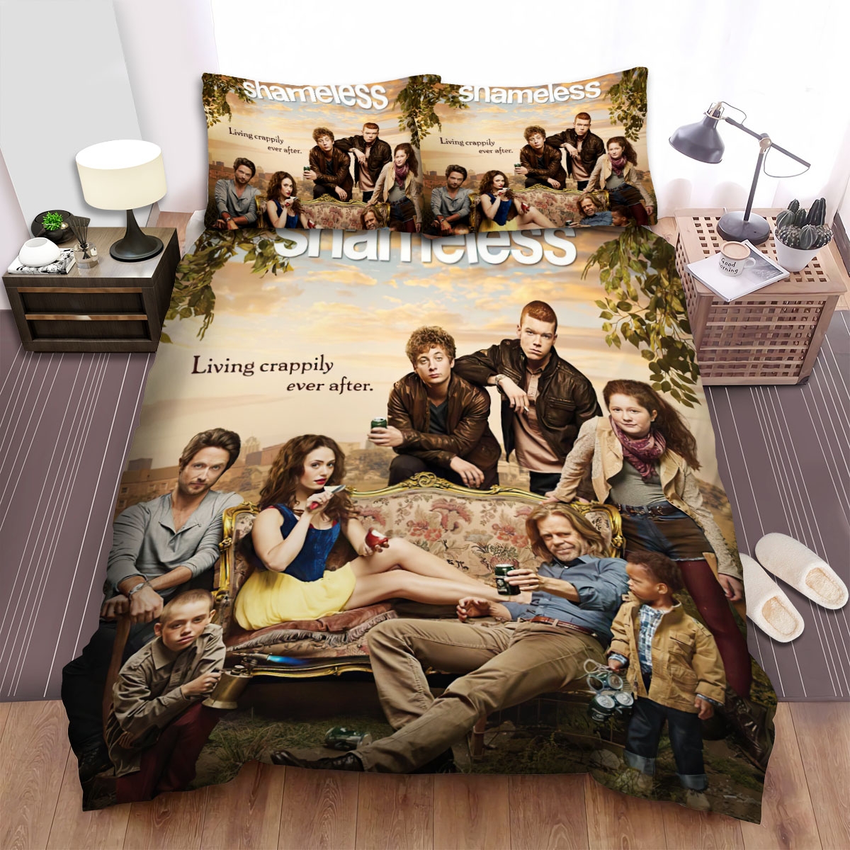 Shameless Movie Poster 3 Bed Sheets Spread Duvet Cover Bedding Set - Unique Anime Apparel for Fans