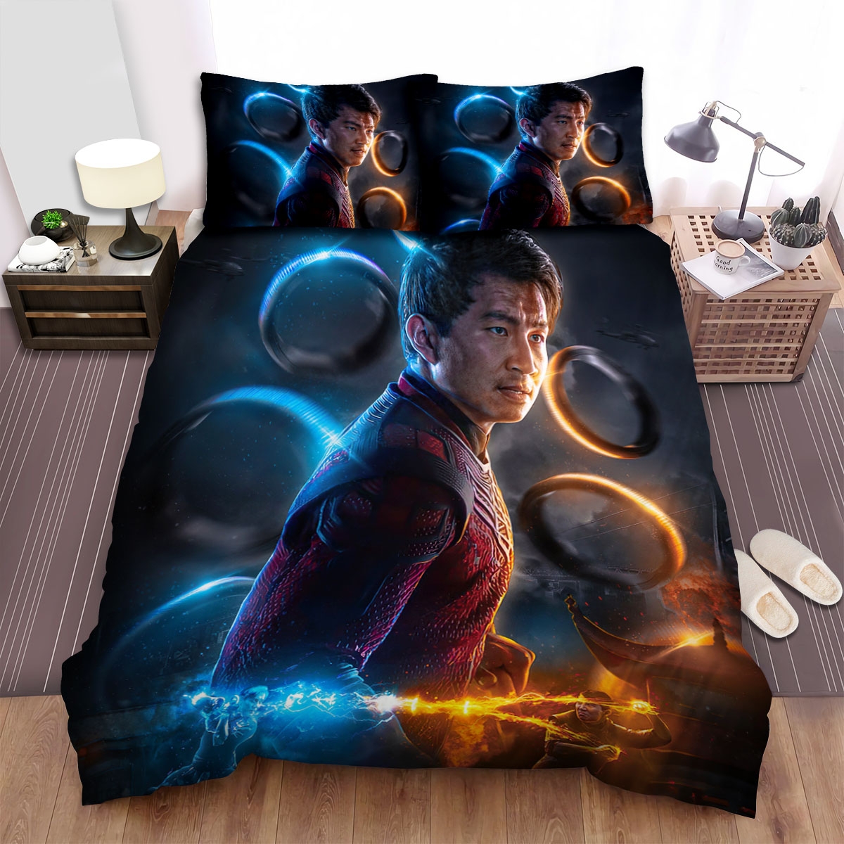 Shang-Chi And The Legend Of The Ten Rings (2021) Movie Poster 3 Bed Sheets Spread Duvet Cover Bedding Set - Unique Anime Apparel for Fans