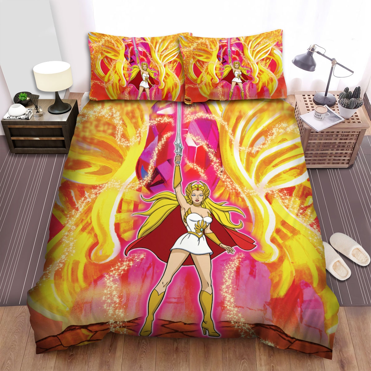 She-Ra And The Princesses Of Power Adora Solo Picture Bed Sheets Spread Duvet Cover Bedding Set - Unique Anime Apparel for Fans