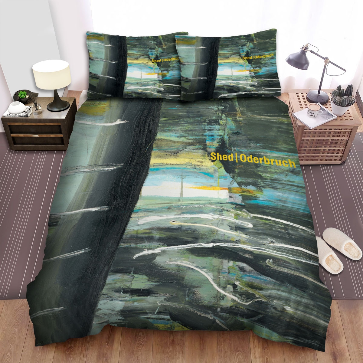 Shed Oderbruch Album Cover Bed Sheets Spread Duvet Cover Bedding Set - Unique Anime Apparel for Fans