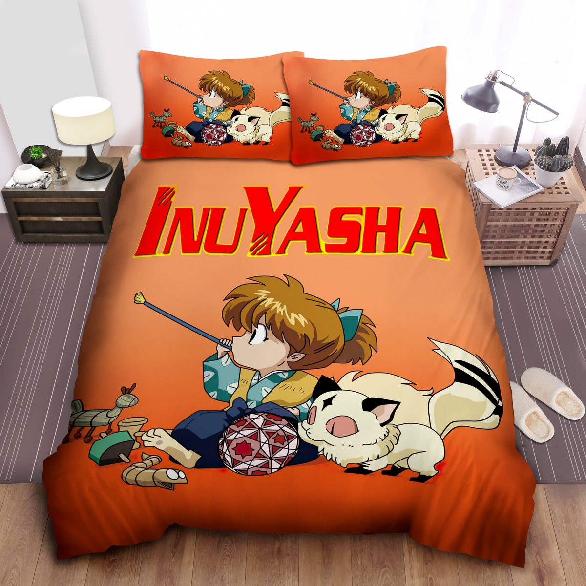 Shippo's Toys Bed Sheets Spread Comforter Duvet Cover Bedding Set - Unique Anime Apparel for Fans
