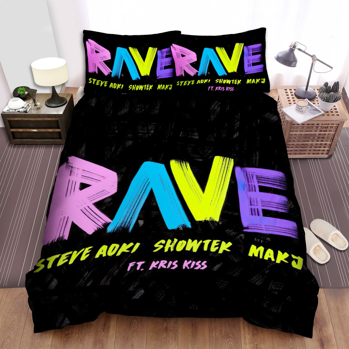 Showtek Band Rave Bed Sheets Spread Duvet Cover Bedding Set - Unique Anime Apparel for Fans