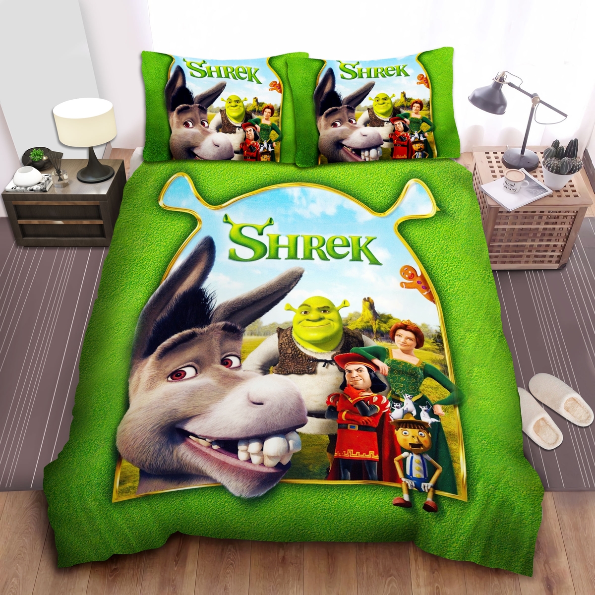 Shrek The First Movie Bed Sheets Spread Duvet Cover Bedding Set - Unique Anime Apparel for Fans