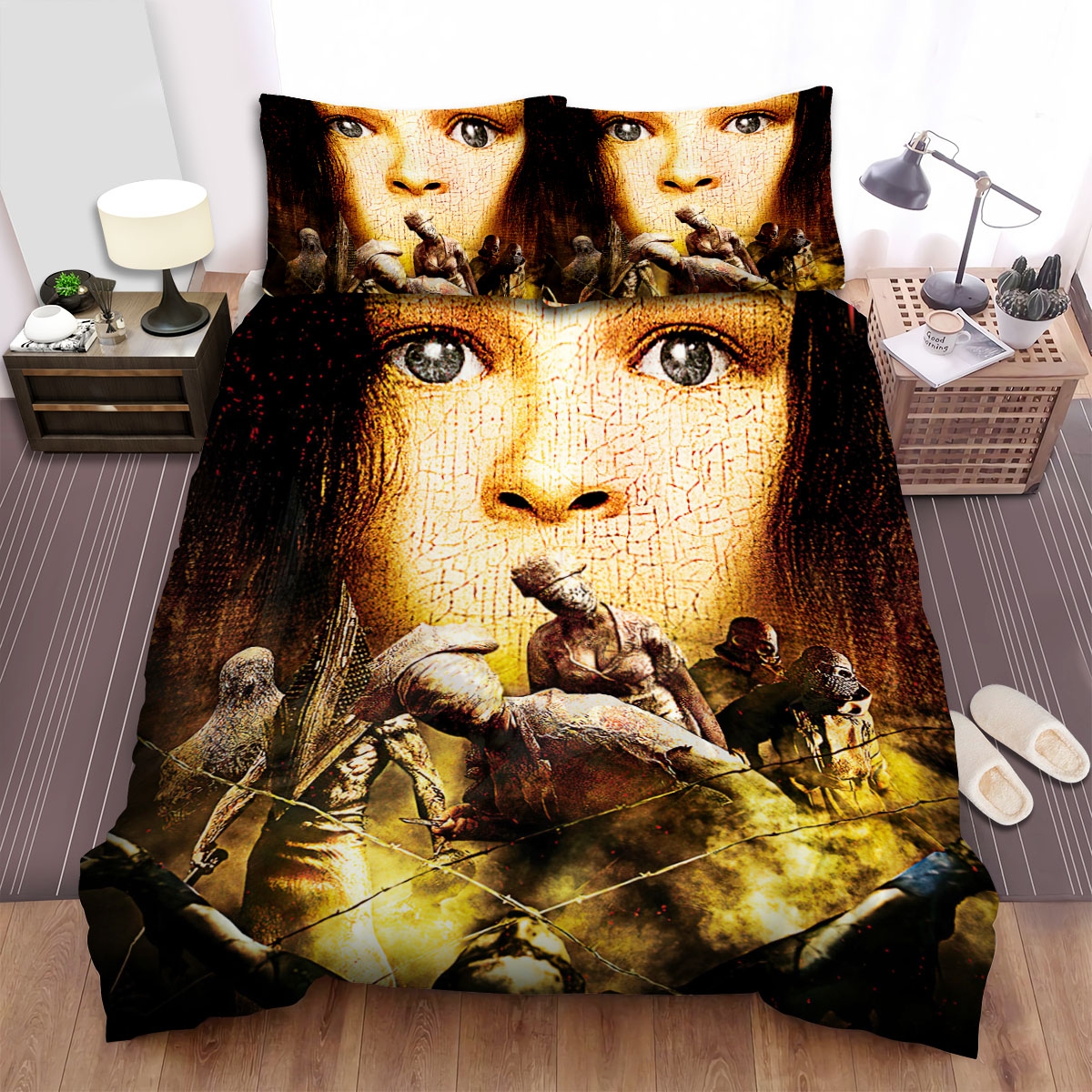 Silent Hill Movie Poster 2 Bed Sheets Spread Comforter Duvet Cover Bedding Set - Unique Anime Apparel for Fans
