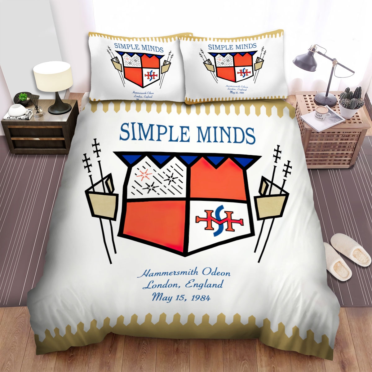 Simple Minds Music Sparkle In The Rain Album Bed Sheets Spread Duvet Cover Bedding Set - Unique Anime Apparel for Fans