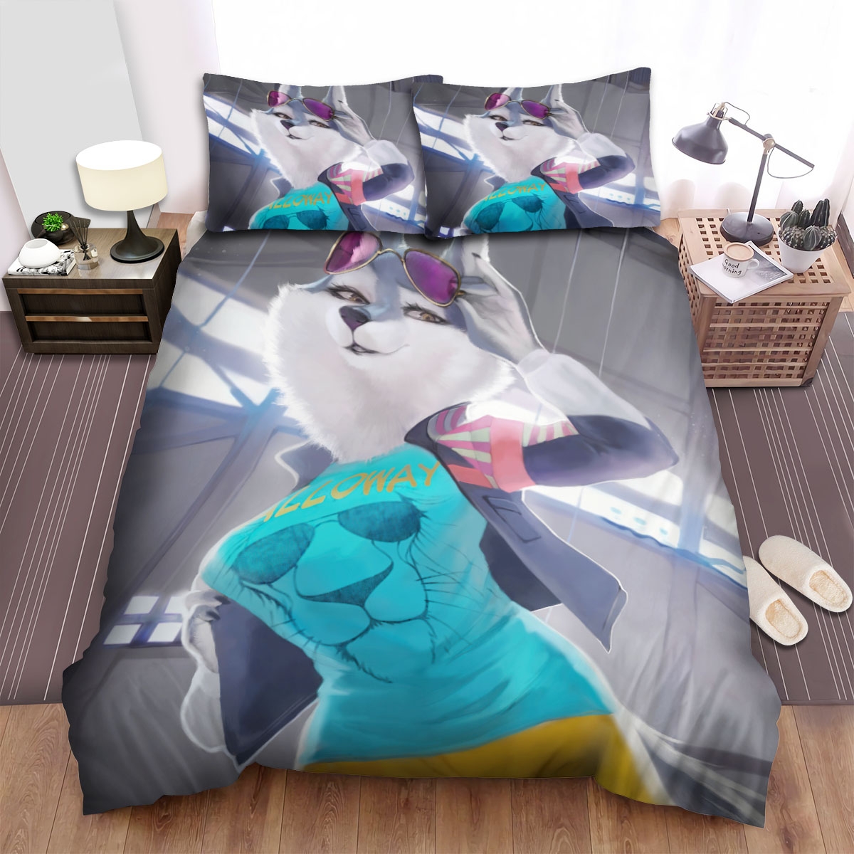 Sing 2 Movie Porsche Crystal Portrait Artwork Bed Sheets Spread Duvet Cover Bedding Set - Unique Anime Apparel for Fans