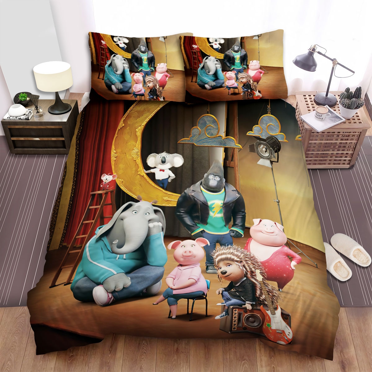 Sing 2 Movie Poster 2 Bed Sheets Spread Duvet Cover Bedding Set - Unique Anime Apparel for Fans