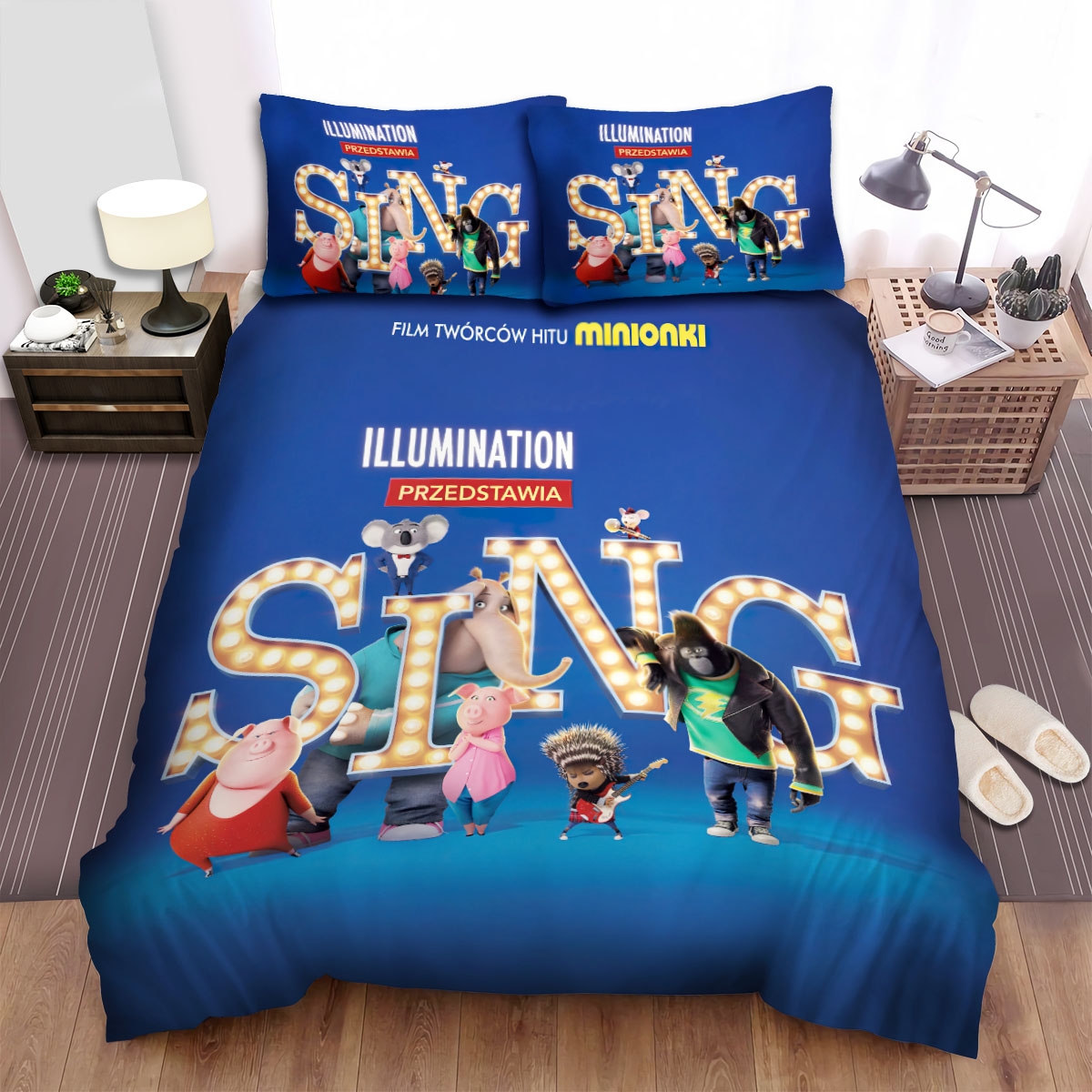 Sing 2 Movie Poster 5 Bed Sheets Spread Duvet Cover Bedding Set - Unique Anime Apparel for Fans