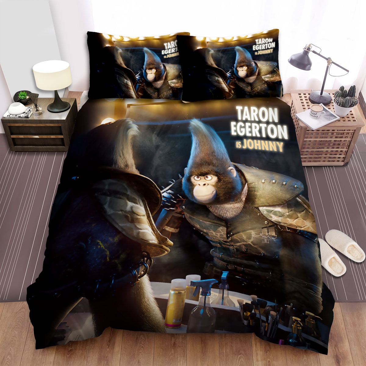 Sing 2 Targon Egerton Is Johnny Bed Sheets Spread Duvet Cover Bedding Set - Unique Anime Apparel for Fans