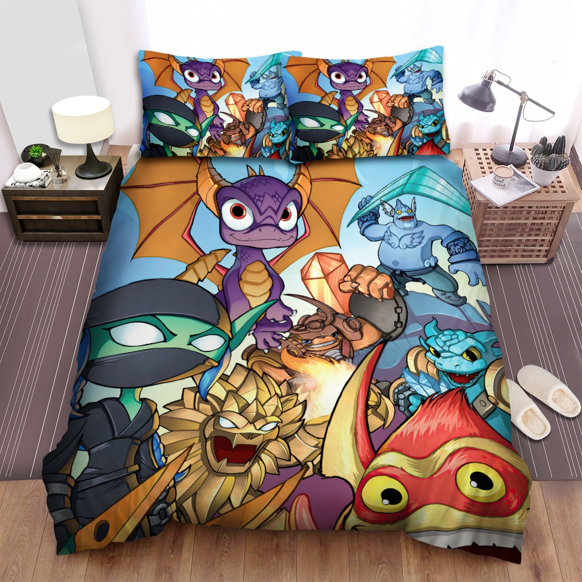 Skylanders Academy The Trap Masters Bed Sheets Spread Duvet Cover Bedding Set - Unique Anime Apparel for Fans