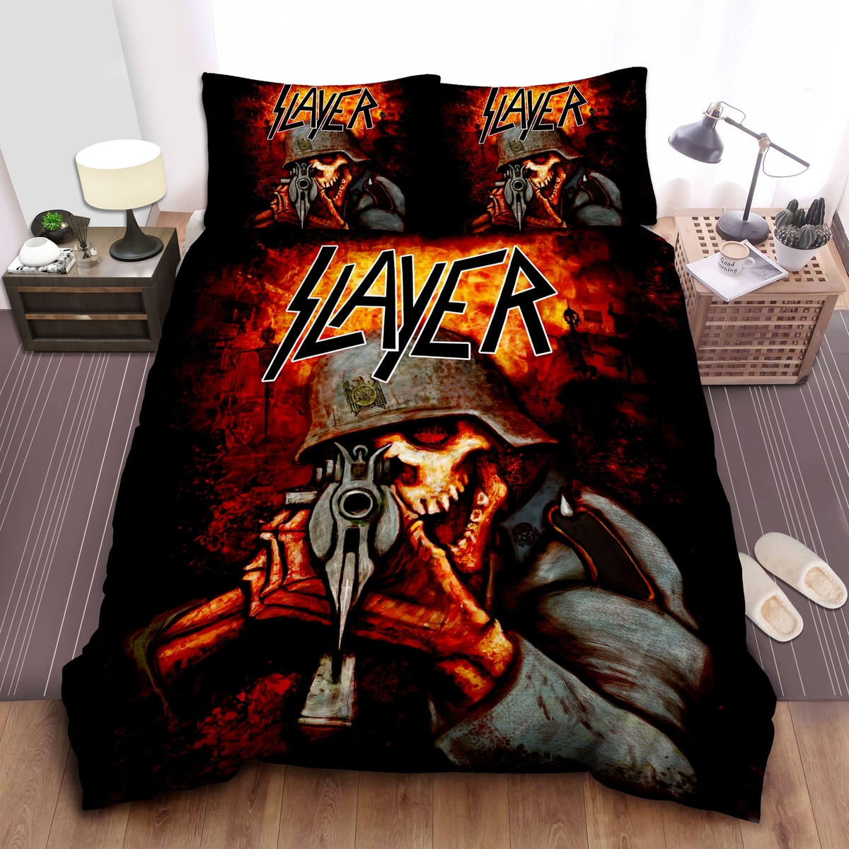 Slayer Undead Soldier Bed Sheet Spread Duvet Cover Bedding Set - Unique Anime Apparel for Fans
