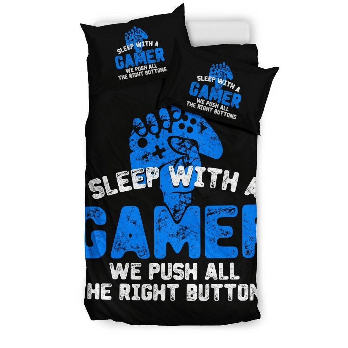 Sleep With A Gamer Ps Bedding Set - Unique Anime Apparel for Fans