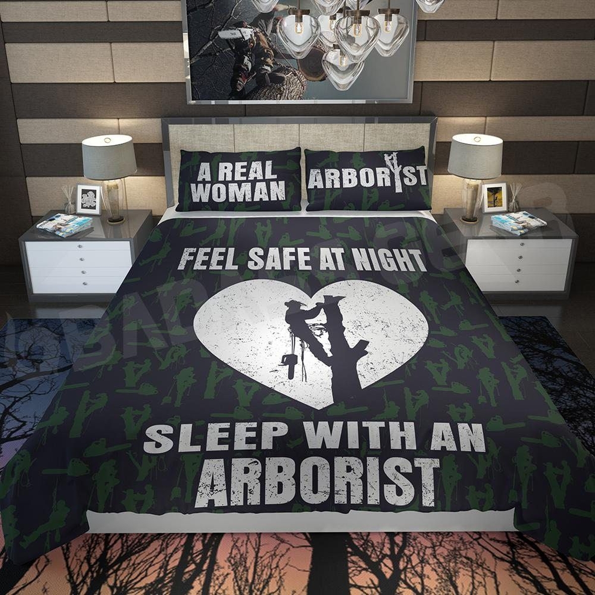 Sleep With An Arborist Bed Sheets Spread Duvet Cover Bedding Set - Unique Anime Apparel for Fans