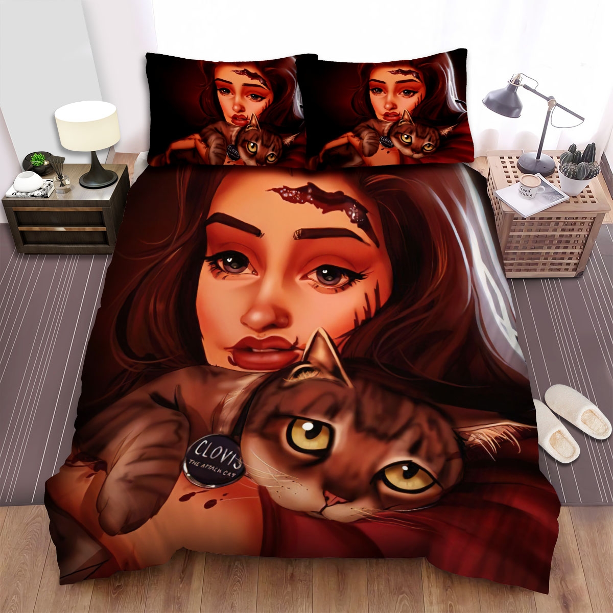 Sleepwalkers (1992) Art Bed Sheets Spread Duvet Cover Bedding Set - Unique Anime Apparel for Fans