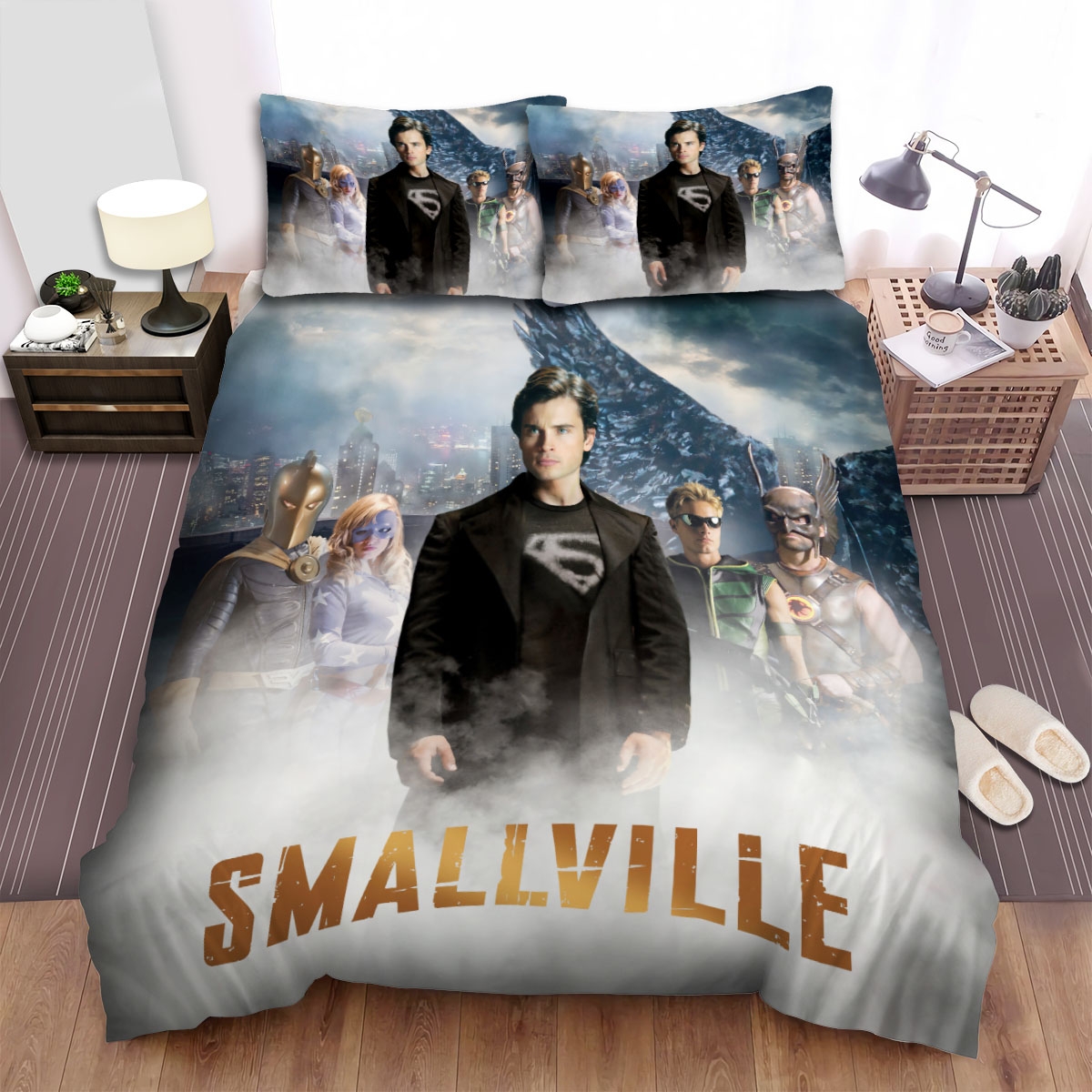 Smallville Movie Poster 5 Bed Sheets Spread Duvet Cover Bedding Set - Unique Anime Apparel for Fans
