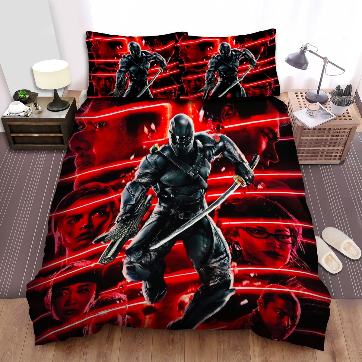 Snake Eyes (2021) Movie Poster Ver 4 Bed Sheets Spread Duvet Cover Bedding Set - Unique Anime Apparel for Fans