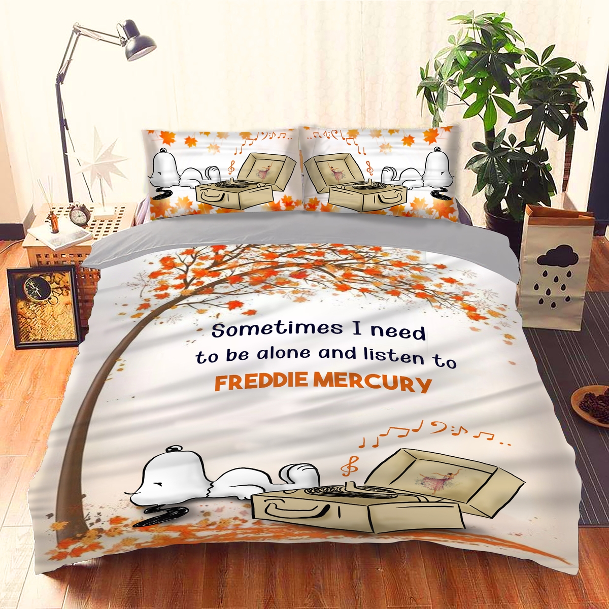 Snoopy Bedding Set (Duvet Cover & Pillow Cases) - Unique Anime Apparel for Fans