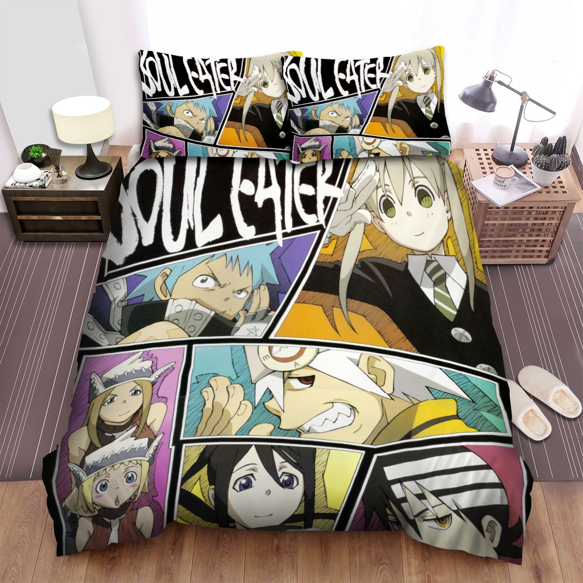 Soul Eater Characters Bed Sheets Spread Duvet Cover Bedding Set - Unique Anime Apparel for Fans