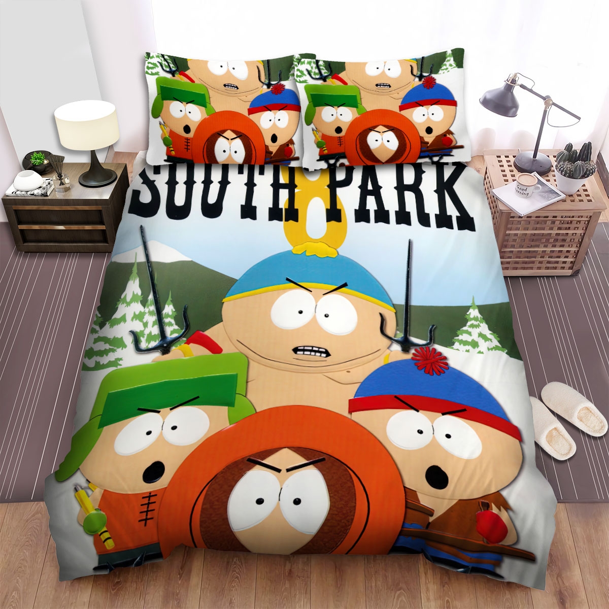 South Park Movie Poster 1 Bed Sheets Spread Duvet Cover Bedding Set - Unique Anime Apparel for Fans